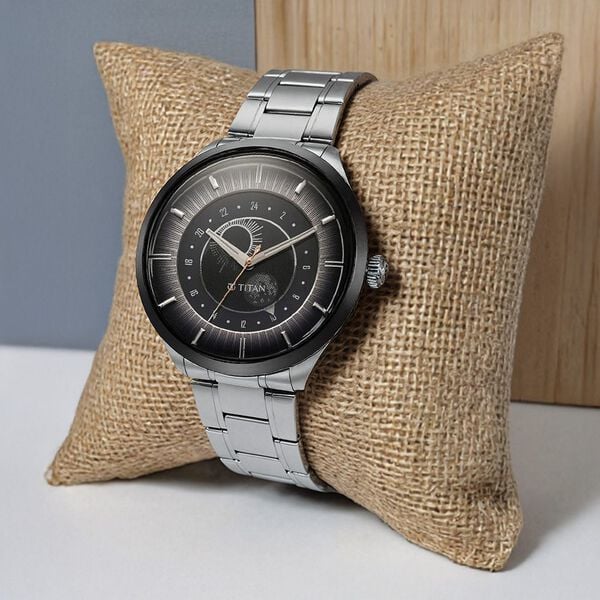 Titan Caleum Sun Moon Phase In Frost Grey - Stellar Edition