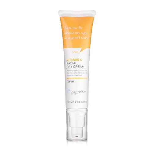 Cosmedica Skincare Vitamin C Facial Moisturizer - 15% Vitamin C Facial Day Cream - 2 ounces - Protects and nourishes skin throug
