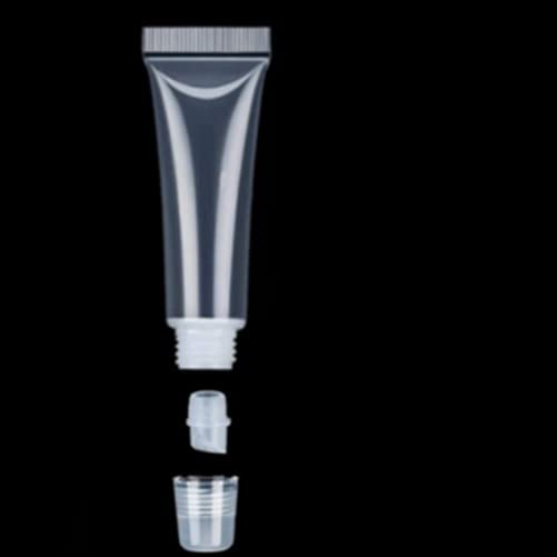 KEAIYYJ- Empty Lip Gloss Tubes Balm Travel Toothpaste Containers Refillable Small Squeeze Bottles 10 ml 5 Pack