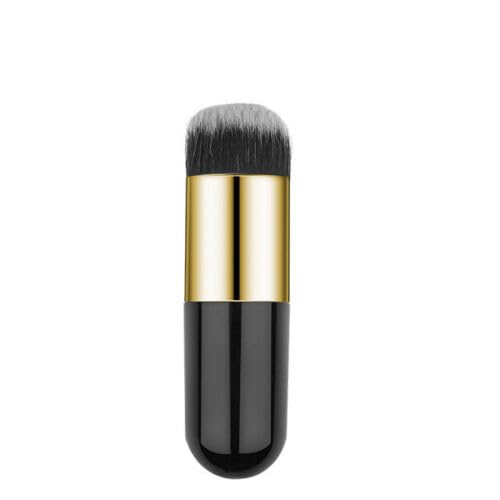 Carapace Foundation Brush | Loose Powder Brush | Ladies Makeup Tools Blush Highlighter Brush (Gold Black)