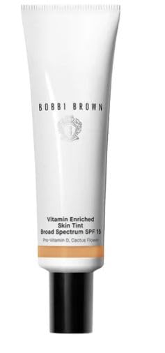 Bobbi Brown Vitamin Enriched Skin Tinted Moisturizer SPF 15, Medium Cool, 1.7 oz - Hydrating Foundation for Women, Cranberry