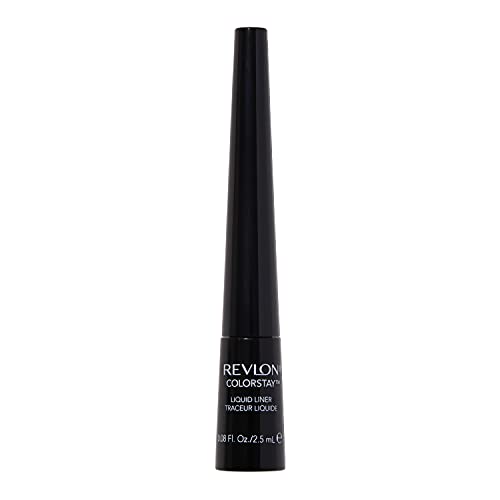 Revlon Colorstay Liquid Eyeliner, Waterproof, Smudgeproof, Longwear Intense Eye Makeup With Fine Tip, Ophthalmologist Tested, Bl