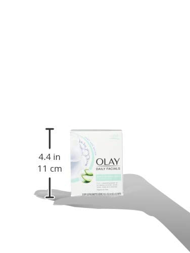Olay Daily Facials Gentle Clean 5-In-1 Water Activated Cloths With Vitamin E For Younger Looking Skin, 33 Ea (Pack Of 2)