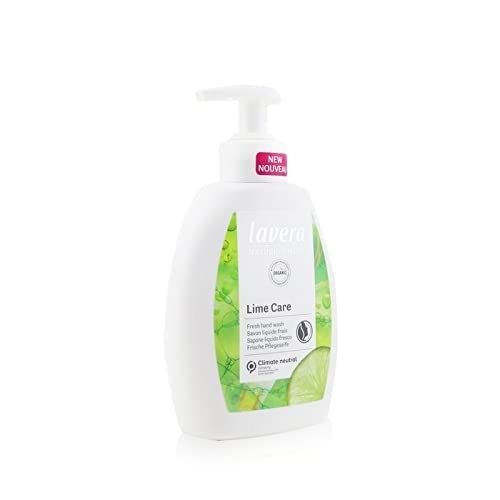 lavera Lime Care Hand Wash - Mild cleansing with organic lime & lemongrass - pH-neutral formula with delicate care foam - PETA c