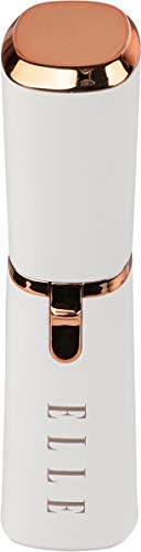 Elle Painless Hair Remover - Built-in LED Light, Removes Lip, Chin, and Cheek Hair, Suitable for All Skin Types (White)