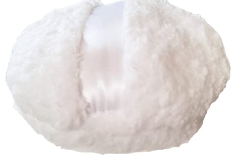 Jumbo Polar Bear Fluffy Fleece Powder Puff for Dusting Powder Large 6 Inch Diameter