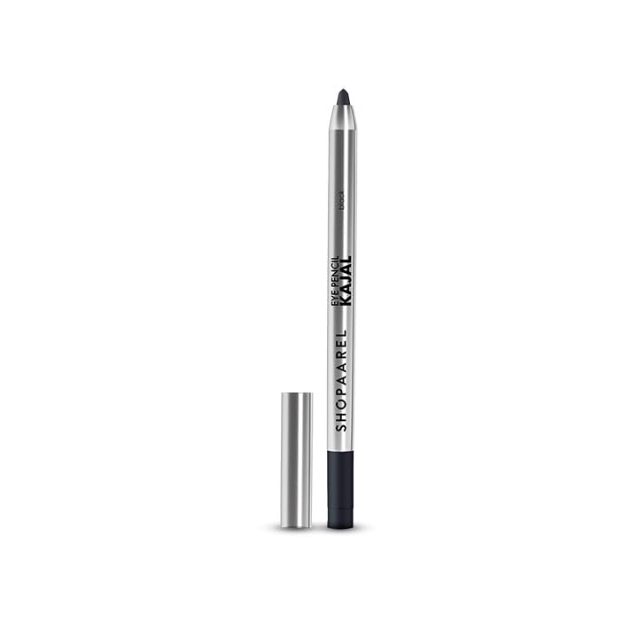 Shopaarel Matte Eye Kajal Pencil Super Black, Smudgeproof & Waterproof (Black 02)