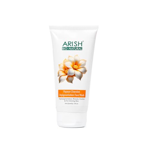 Arish BioNatural Papaya Chandan Depigmentation Face Wash With Niacinamide & Sandalwood | Fades Pigmentation, Dark Spots & Blemi