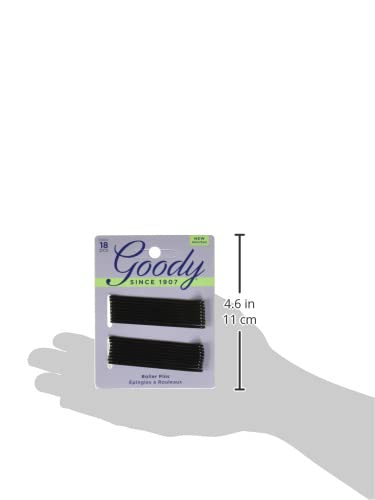 Goody Black Roller Pins (3 inches 18 each) ([2-Pack of 18)