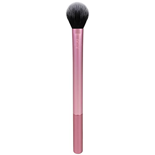 Real Techniques Makeup Setting Brush, For Setting Powder, Loose Powder, & Pressed Powder, 402 Face Makeup Brush, Sheer Coverage