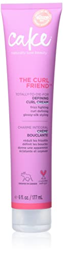 Cake Beauty Curl Defining Cream - Moisturizes & Defines Curls, 6 Fl Oz, Pink, Model MA00263