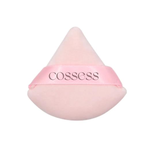 Cossess Triangle Puff| Pizza Puff| Makeup Sponge Puff Face Dry Wet Makeup Puff For Loose Powder Cotton Cosmetic Sponge For Conto