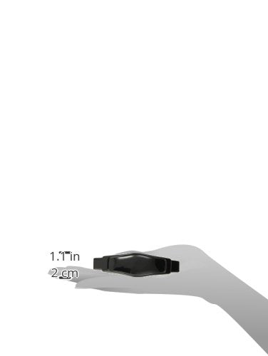 Caravan Pointed Sliding Frame On Rectangular Bar Barrette In Black
