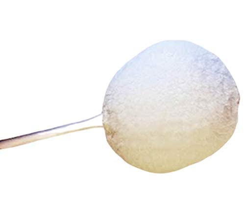 The Lollipop - 12 Inch Puff On A Stick - Fleece Powder Puff For Those With Disabilities