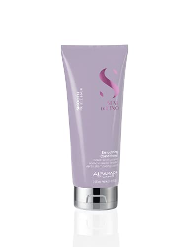 Alfaparf Milano Semi Di Lino Smooth Conditioner For Frizzy And Rebel Hair - Detangles Hair - Controls Frizz - Straightens And Hy