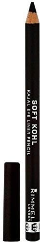 Rimmel Soft Kohl Kajal Eyeliner, Jet Black 0.04 Oz (Pack Of 4)
