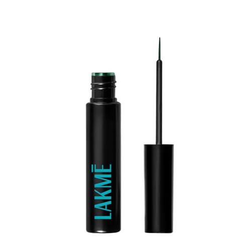 Lakme 9To5 Eyeconic Waterproof Liquid Eyeliner, Intense Green, 4.5 Ml, For Precise Eye Definition, With Quick-Dry Formula, Smudg