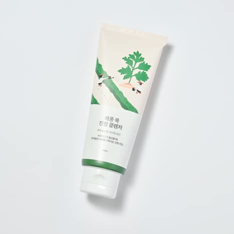 ROUND LAB Mugwort Calming Cleanser | Cleanse and calm simultaneously, Formulated with 4-CICA, Soothing, Low pH, Moisturizing, Cr