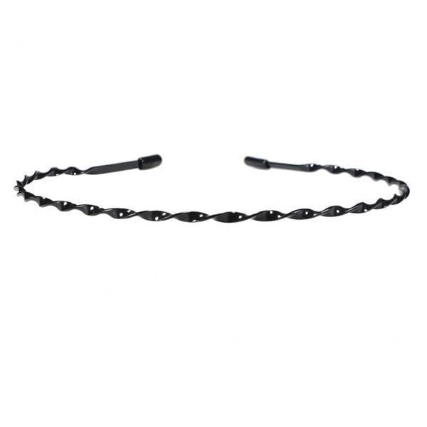 HEAVENGLOW 5x 2pcs Uni Metal Spring Wavy Hairband Sports Face Wash Hair Loop Headband 01