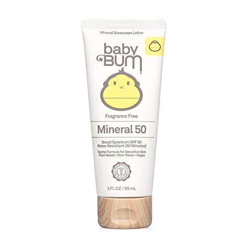 Baby Bum Spf 50 Sunscreen Lotion | Mineral Uva/Uvb Face And Body Protection For Sensitive Skin | Fragrance Free | Travel Size |