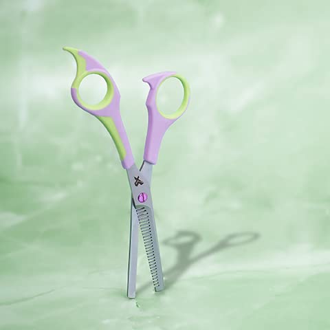 Cricket 30T Thinner Shears Hair Cutting Scissors - Micro Serrated, Stainless Steel, Lavender, Model 5521982