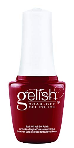 gelish MINI Red Roses Soak-Off gel Polish, Red gel Nail Polish, Red Nail colors, Dark Red gel Polish, 03 oz