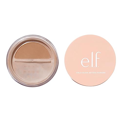 elf Halo glow Setting Powder, Silky, Weightless, Blurring, Smooths, Minimizes Pores and Fine Lines, creates Soft Focus Effect, D