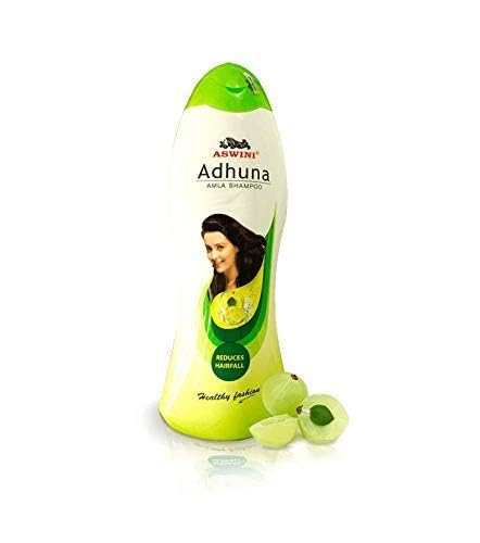 Aswini Adhuna Amla Shampoo, Ayurvedic Hair Care With Natural Amla Extract, Promotes Healthy And Shiny Hair 850 Pack Of 1