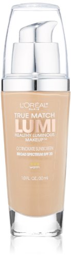 LOreal Paris True Match Lumi Healthy Luminous Makeup, W5 Sand Beige, 1 fl; oz.