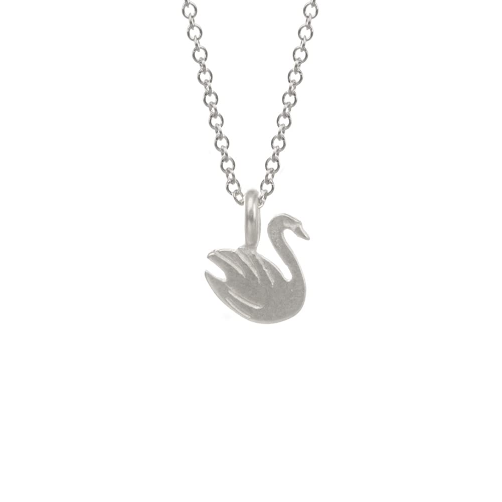 LANG XUAN Friendship Swan Compass Necklace Message Card Elephant Pendant Good Luck Elephant Pendant Chain Necklace with Gift Car