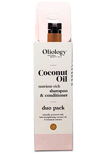 Oliology Coconut Oil Shampoo & Conditioner Combo - 32oz, Moisturizing, Cruelty-Free, Paraben-Free, Restores Damaged Hair
