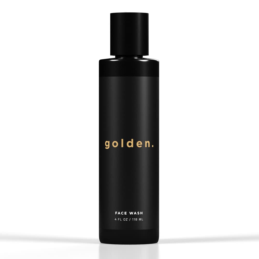 Golden Grooming Co. Men's Face Wash | Aloe Vera & Vitamin E | Natural Facial Cleanser for Sensitive & Oily Skin | Deep Cleansing