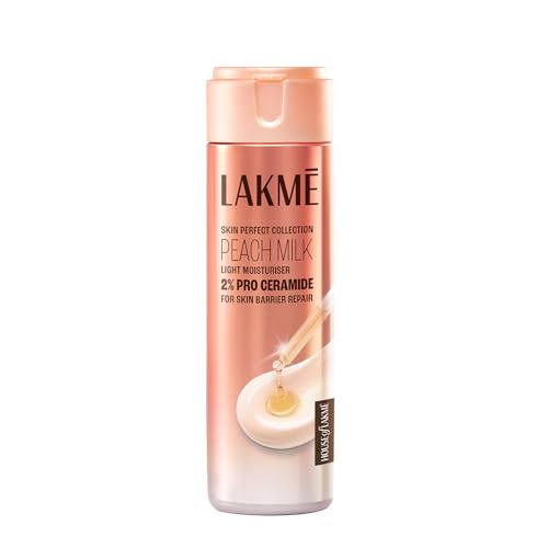 Lakme Peach Milk Pro Ceramide Moisturizer, 60Ml, For Deep Moisturizing And Skin Strengthening, With Vitamin E And Skin Condition