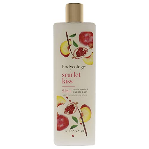 Bodycology Scarlet Kiss Moisturizing Body Wash For Women, 16 Ounce