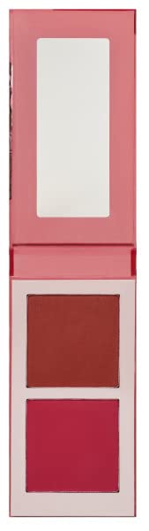 Juvia's Place Blushed Duo Blush Volume3 - Two Tone Pigmented Buildable Pressed Mineral Powder - Rosy Natural Cheeks Matte Fresh