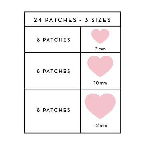 The Crme Shop Heart Shape Clear Skin Hydrocolloid Dark Spot Acne Patches - Infused With Salicylic Acid + Witch Hazel | Adhesive