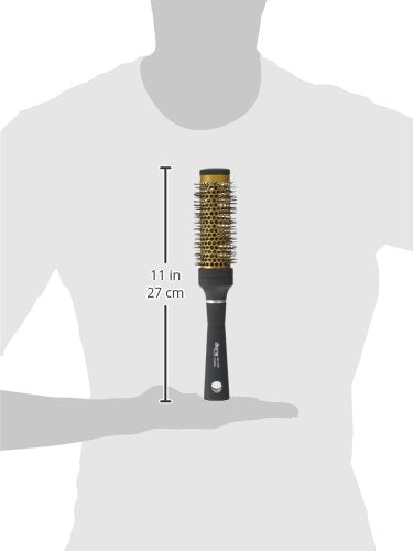 Diane Gold Thermal Hair Brush With 1.25-Inch Ceramic Barrel For Blow Drying And Styling Curly Hair, Lightweight, Easy To Use For