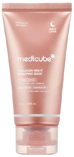 Medicube Collagen Night Wrapping Mask 75Ml Overnight Sleeping Mask For Elasticity And Hydration