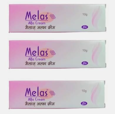 Melas Alfa Cream (Pack Of 3 Creams) For Glow And Beauty