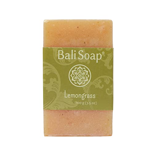 Bali Soap - Lemongrass Natural Soap - Bar Soap For Men & Women - Bath, Body And Face Soap - Vegan, Handmade, Exfoliating Soap -