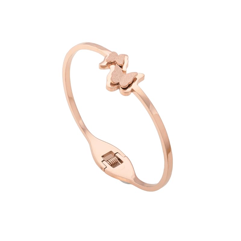 Palmonas 18K Gold Plated Butterfly Charm Cuff Bracelet For Women  Gift For Girls & Women | Waterproof & AntiTarnish Bracelet