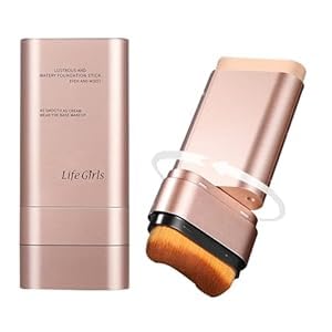 Mrettick 2 In 1 Anti Wrinkle Foundation Stick, Flawless Eraser Foundation  Hydrating Lightweight, Double Head Make Up Stick wit