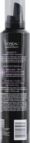 L'Oreal Paris Hair Care Advanced Hairstyle Boost It Volume Inject Mousse, 8.3 Ounce
