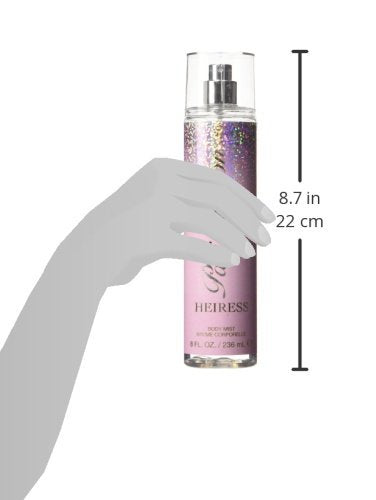 Paris Hilton Heiress Body Spray For Women, 8 Ounce