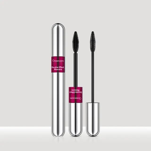 Double Trouble Volumizing And Lengthening Mascara | 2In1 Mascara For Women | Long Lasting (15 Ml) (Black)