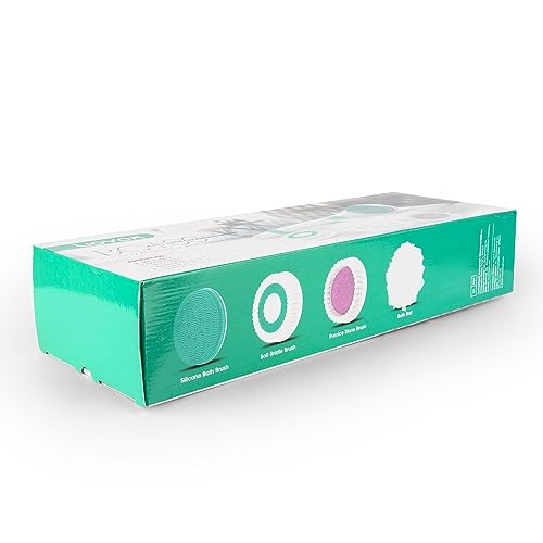 Voyor Electric Body Brush Back Scrubber For Shower Rechargeable Exfoliating Bath Brush Powered Shower Brush With Non-Slip Long H