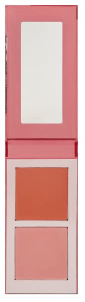 Juvia's Place Blushed Duo Blush - Two Tone Pigmented Buildable Pressed Mineral Powder - Rosy Natural Cheeks Matte Fresh Finish f