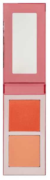 Juvia's Place Blushed Duo Blush Volume6 - Radiant Shimmer Makeup Two Tone Pigmented Buildable Pressed Mineral Powder - Rosy Natu