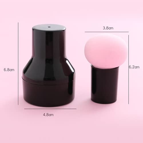 Kddom Dry Wet Dual-Use Mushroom Makeup Sponge Foundation Sponge Powder Puff With Handle Case