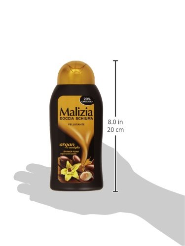Malizia - Shower Foam, Smoothing Argan and Vanilla - 300 ml